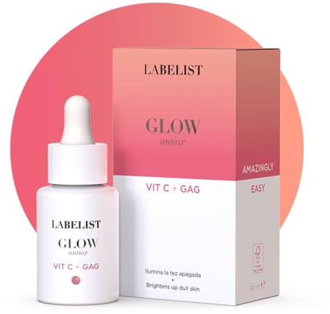 Labelist | Glow Elixir Gesichtsserum | 30 ml | Gesichtspflege für stumpfe Haut | Antioxidans und Illuminator Vitamin C und β-Glucane Bekämpft Falten