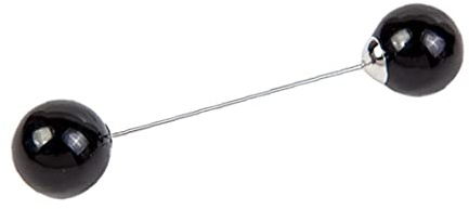 Onsinic Perlenbrosche - Schwarz - Schmucknadel - Modern - Clip - Unisex