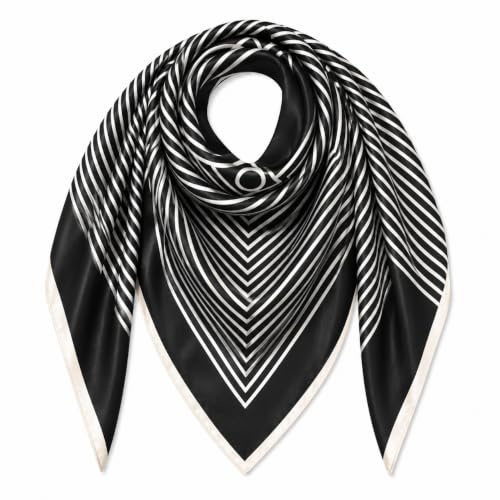 MAIRY Damen Schals & Wraps Bandana Schal für Männer Frauen Halstuch Kopfbedeckung Quadratische Schals Mode Haar Hals Accessoire Sport Multifunktional, 15901, 35 X 35 In