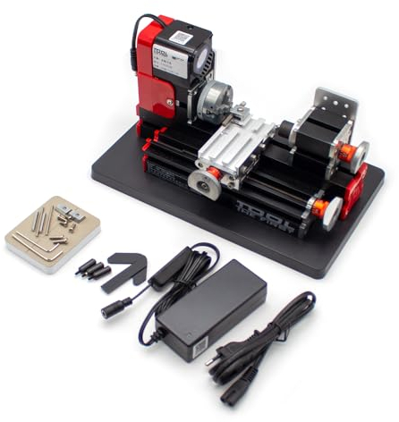 LeTkingok DIY Mini-drehmaschine Miniatur-metall-multifunktions-drehmaschine 20000U/Min Für Schulunterrichtslabor