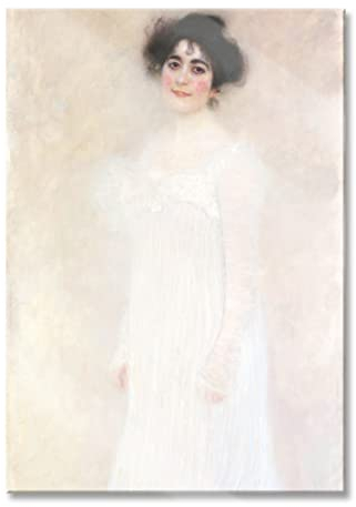 Pixxprint Glasbild, Wandbild auf Echtglas, Gustav Klimt - Serena Pulitzer Lederer, 70x100 cm, inkl. Aufhängung und Abstandshalter