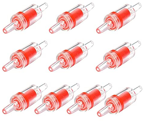 Aquarium Rückschlagventil,10 PCS Fischbehälter Luftpumpenzubehör Aquarium Fish Tank Meeresfrüchte Richtige Größe für Universal-Luftpumpe Aquarium Aquarium Angelausrüstung etc