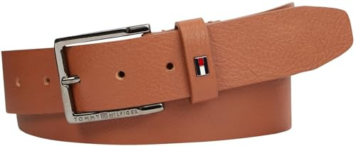 Tommy Hilfiger Herren Gürtel Oliver Ledergürtel, Braun (Cognac), 115 cm