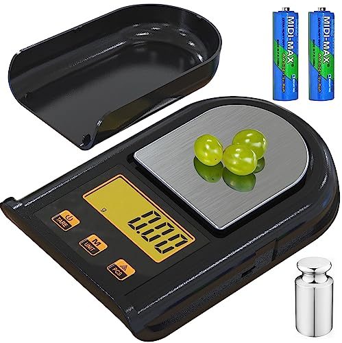 Retoo Taschenwaage Feinwaage 500g/0,01g Digitalwaage Digitale Goldwaage Münzwaage Waage mit LCD-Anzeige Display Funktion LCD-Anzeige Multifunktions for Lebensmittel Schmuck Schmuckwaage Küchenwaage