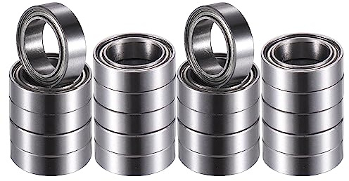 A ABSOPRO 20 Stück MR128ZZ Ersatz Rillenkugellager Silberton Für Fahrzeuge | Dichtungstyp Doppelmetallschild, Vorgeschmiert, Staubdicht, Langlebig, Für Autos, Fahrräder, Skateboards, Rasenmäher