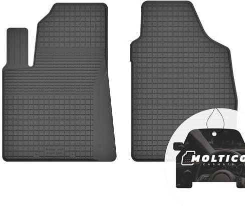 moto-MOLTICO Vorne Gummimatten Auto, 2-teiliges Set, Allwetter Gummi Fußmatten mit Rand, Antirutsch & Wasserfest Autoteppiche - passend für FIAT 500L ab 2011