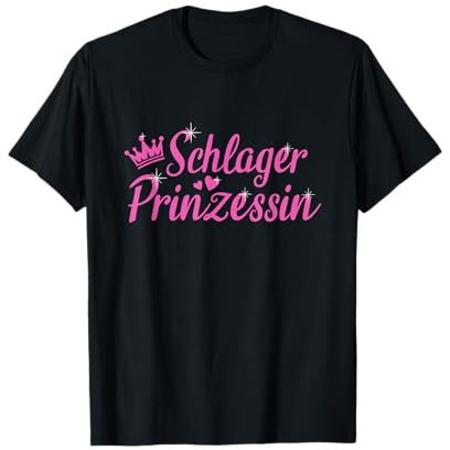 Schlager Prinzessin Schlagermusik T-Shirt