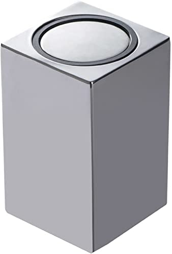 Zahnstocherspender, Zahnstocherbehälter, Spiegeloberfläche, Edelstahl 304, automatisch aufklappbar, Zahnstocherbox, Wattestäbchen, Etui, Spender, Behälterhalter (Farbe: quadratisch) (Farbe: quadratisc