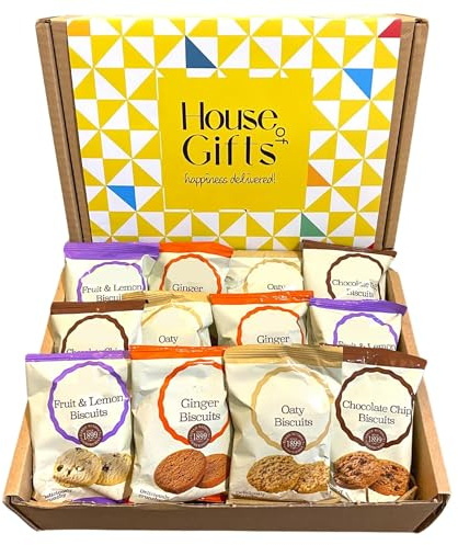 Biscuits Gift Set Biscuit Hamper Including 12 Packs of Two Grandma Wild's Classic Biscuits (24 Single Total) Ideal Biscuit Lovers Gift