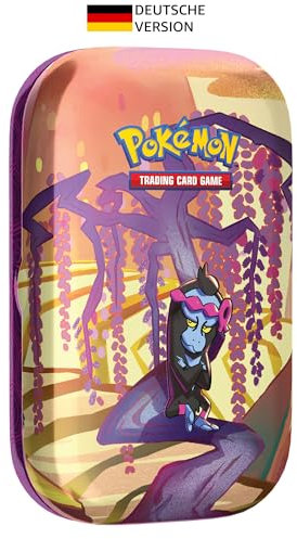 Pokémon -Sammelkartenspiel: Mini-Tin-Box Karmesin & Purpur - Nebel der Sagen - Benesaru (2 Boosterpacks & 1 Stickerbogen)