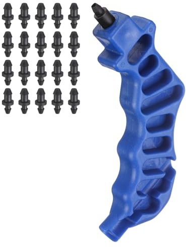 sourcing map 21 perforatori per tubi di irrigazione a goccia 2 in uno, 3 mm, per raccordo da 1/4 di pollice ed emettitore inserimento tubo gocciolante, con raccordo di inserimento, per posa di tubi