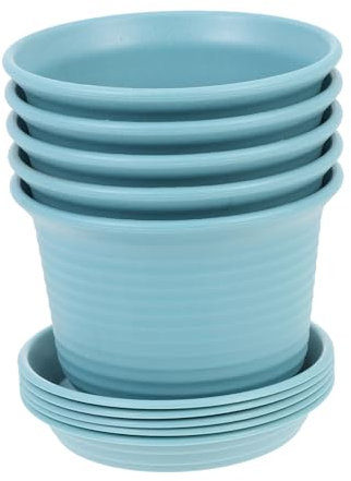 SEWOART Maceta para Suculentas De Plástico 5 Unidades Decorativa para Interiores