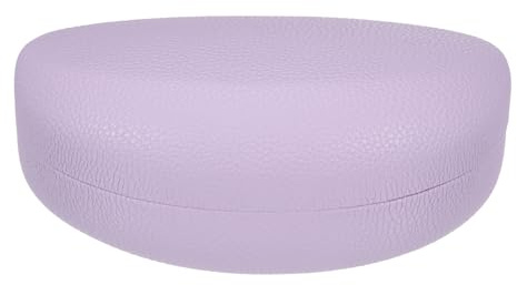 QUARKZMAN Brillenetui Hardcase, Lederstoff Sonnenbrillen Etui Schwimmbrillenetui, Universelles Brillenetui, Lila
