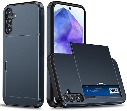 Beajew Coque Portefeuille pour Samsung Galaxy A36 avec Porte-Cartes, Étui de Protection Téléphone Double Couche Antichoc, Fente Cachée Coulissante, Antichoc TPU+PC Housse Portefeuille - Cyan Tibétain