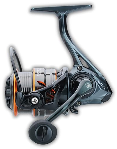 Robinson Angelrolle Frontbremse | Spinnrolle für Barsch, Zander & Hecht | 8 Kugellager 7+1 · 8 kg Multidisk-Frontbremse · Eloxierte Duralu-Spule · Übersetzung 5,2:1 · Leichtes Graphit · 325 g