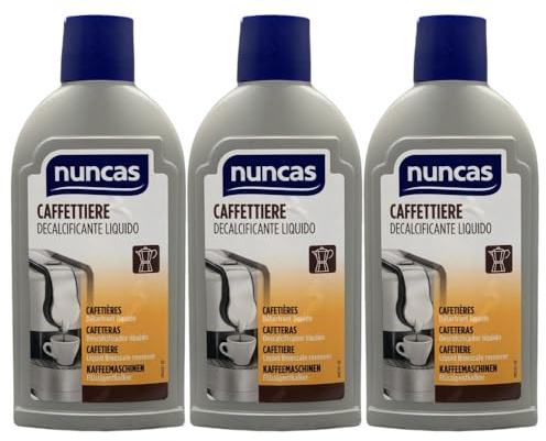 Decalcificante Liquido per la Manutenzione Periodica di Caffettiere e Macchine per Caffè Espresso, 250ml (3 Unità)