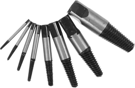 TOBBOMEY 8 Pezzi Estrattore Viti e Bulloni Danneggiati Utensile Resistente per Trapano Elettrico Rimozione Efficiente di Viti Spanate e Bulloni Rotti per Manutenzione Idraulica e Te