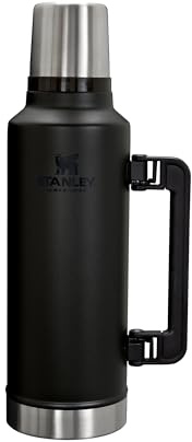STANLEY 1913 Classic Legendary Thermosflasche 1.9L - Black | Hält 45 Std. heiß oder kalt - Auslaufsicher - BPA-frei - Deckel dient als Becher