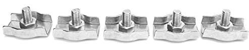 Vvikizy Fissaggio con Morsetto per Corda di Precisione in Acciaio Inossidabile da 5 Pezzi per Macchine Forestali, Clip per Presa per Cavo, Morsetto per Presa per Cavo per Attrezzature di