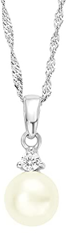 Amor Kette (mit Anhänger) aus 925 Sterling Silber für Damen, Halsschmuck, Kommt in Schmuck Geschenk Box