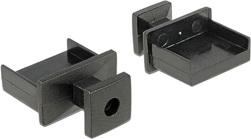 DELOCK Staubschutz für USB Typ-A Buchse mit Griff 10 Stück schwarz