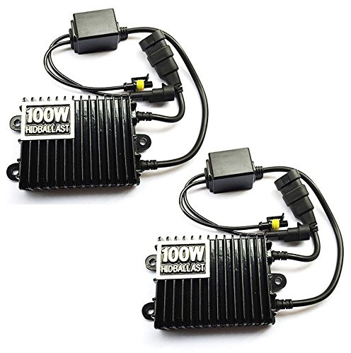 BOOMBOOST Xénon HID Ballasts 100W 12V Kit de Conversion de Voiture Remplacement Slim Ballast Blocks pour Toutes Les Ampoules au xénon 2 PCS