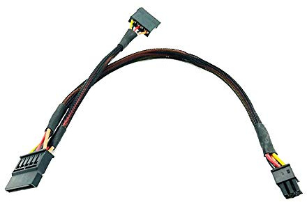 iHaospace 6Pin to Splitter 15Pin SATA Power Cable for Dell Vostro 3650 3653 3655 Desktop Computer HDD SSD Power Supply Expansion Cable
