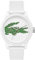 Lacoste Analog Quarzuhr für Herren Kollektion LACOSTE.12.12 mit Weisses Silikonarmband - 2011039
