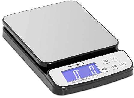 Steinberg Systems Digital postvåg brevvåg paketvåg LCD-skärm 19,8 x 18 cm 50 kg/1 g SBS-PT-5000 (ABS-plast, rostfritt stål, 19,8 x 18 cm)