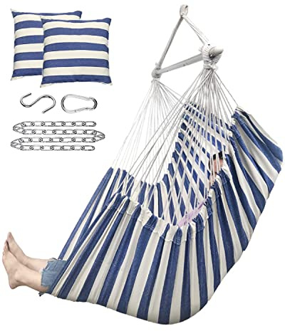 ADVOKAIR Hammock Chair Swing XXL, 1/3 Larger Than Standard, 500lbs