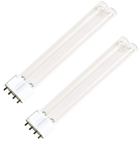 18W/ 2G11 Röhrenlampe Teichfilter, Ersatz UV-Birne Lampe für Teichfilter UV-C, 2er-Pack