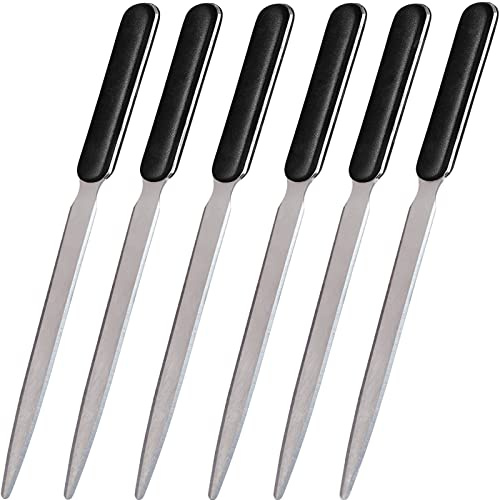 LCPQMZGH 6 Pieces Letter Opener Knife Stainless Steel Lightweight Mail Slitters Letter Knives for School Office Home Mail Supplies