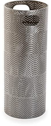 Versa Lena Schirmständer für Eingang, Raum oder Halle, moderner Schirmhalter, Maßnahmen (H x L x B) 53 x 20 x 20 cm, Metall, Farbe: Silber