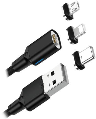 APM 570380, cable magnético 3 en 1, Lightning/USB-C/Micro-USB, 1M