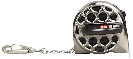 Jimtuze Mètres À Ruban Ruban À Mesurer Étanche en Acier Inoxydable,3m X 16mm Rétraction Et Auto-Blocage, Ruban À Mesurer Professionnel Haute Visibilité pour Géomètres, Ingénieurs Et Électriciens