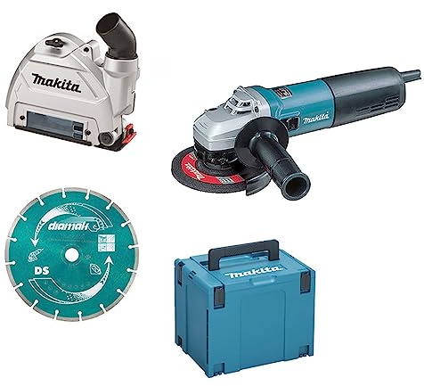 Makita 9565CRJX2 Winkelschleifer 1400 W AVT 125/115 mm – feste Geschwindigkeit + Saugkappe