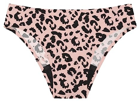 MäDchen Teenager Perioden Schwimmen Bademode Bikinihose Menstruation Zum,Swimwear Women,Leopardenprint Pink,S