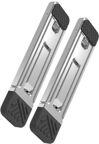 2 Stück Kleiner Handyhalter aus Zinklegierung, Faltbar und Verstellbar | Silber, Kompakt für Schreibtisch und Ablage, Leicht und Freihändig Nutzbar Zufällige Farbe