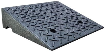 Bordsteinrampe aus Gummi für Auffahrten, robuste Rampe für Schuppen und Schwellen, Böschungsrampe für Fahrzeuge, Autos, Fahrräder, Roller, Rollstühle, Mobilität von Haustieren (Größe: Höhe 7
