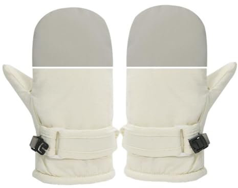 Hotfiary Kinder Skihandschuhe Mädchen Junge Winter Schneehandschuhe Kleinkind wasserdichte Kaltwetterhandschuhe Warme Snowboardhandschuhe Verdicken Schneefäustlinge zum Skifahren Radfahren für 6M-10Y