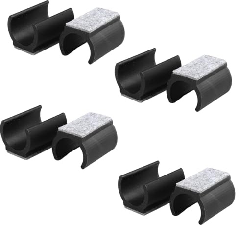 WUSJCOF 8 Stück Stuhlgleiter Freischwinger Möbelgleiter Filzgleiter für Schwingstühle, Schützen Sie Fliesenböden Holzböden und Reduzieren Sie Lärm (Durchmesser 25 mm)