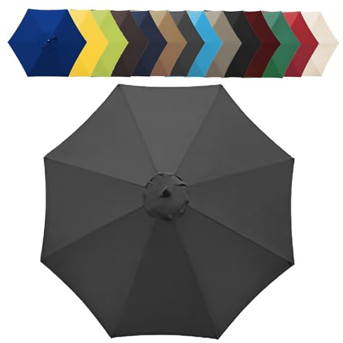 Generisch Housse de rechange imperméable pour parasol de marché, parasol de plage, parasol épais et solide, convient pour parasol de 6/8 rayons, marron, 6,5 pieds