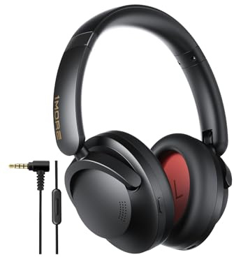 1MORE SonoFlow Pro Cuffie Wireless Over Ear, Cancellazione Attiva del Rumore, 100 Ore Di Riproduzione, LDAC Hi-Res Stereo, Cavo 3.5MM, Bluetooth 5.4, Ricarica Rapida