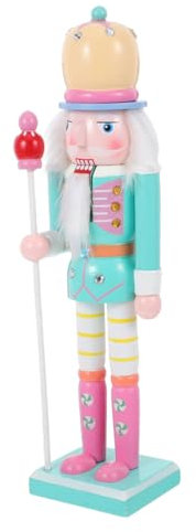 UKCOCO Casse-Noisette Bois Couleur Macaron Figurine de Soldat Décoration de Bureau pour Fêtes