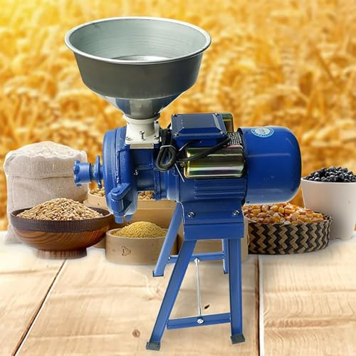 LHQYA Macinacaffè Elettrico per Cereali, Macchina Multifunzione, velocità: 2800 Giri/min, Grana Regolabile, Macinazione Rapida in 10 Secondi, per Macinare Riso, Mais, Grano E Mangimi