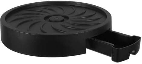 IWOWHERO Supporto Mobile per Piante con Ruote da 10 Pollici, Vassoio di Drenaggio Staccabile e Carrello per Fioriere da Interno ed Esterno, Vassoio Portavasi Nero con Superficie Ventilata