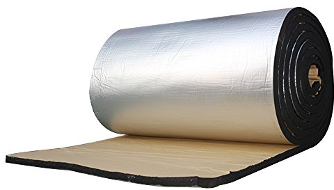Auto Car Truck Firewall Wärme- und Schalldämmmatte Aluminium- Schalldämpferwolle mit Schallabsorption Vibration selbstklebende Rückseite passend für alle Fahrzeugarten