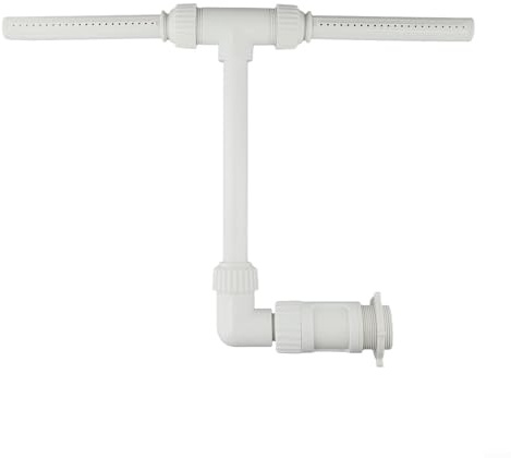 TDCuizent Spruzzatore a doppio spruzzo regolabile per piscine interrate e fuori terra, spruzzatore a cascata in PVC con controllo dell'altezza per migliorare la circolazione e raffreddare l'acqua