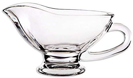 XXXXW Jarrita de Leche Transparentes Barcos salseras de Cristal Salsa con la manija Jarrita para la Leche/Salsera (Size : 200ml)