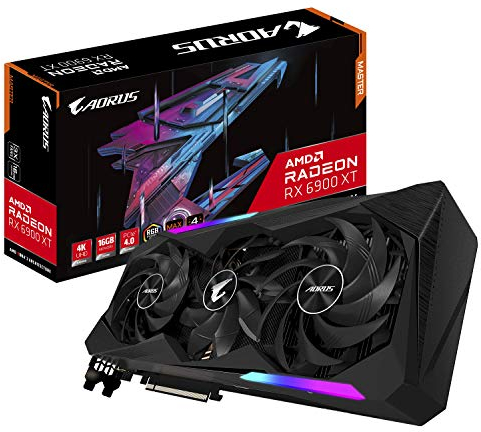 Gigabyte AORUS Radeon RX 6900 XT Master Grafikkarte, 16 GB, GV-R69XTAORUS M-16GD, One Size